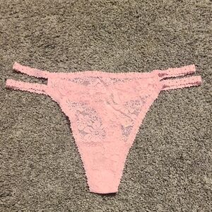 Lace Pink Thong